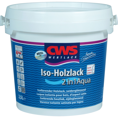 CWS WERTLACK® Iso-Holzlack 2 in 1 Aqua
