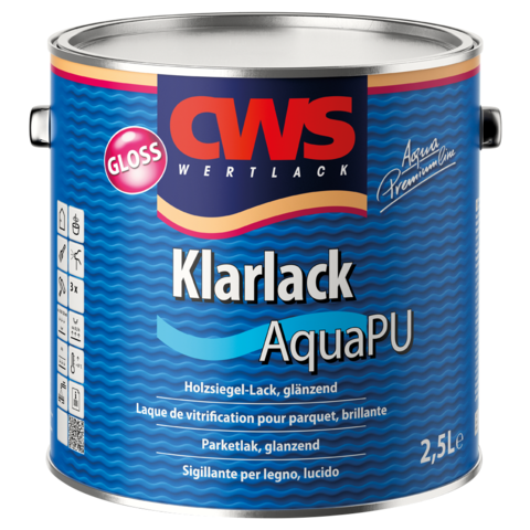 CWS WERTLACK® Klarlack Aqua PU Gloss