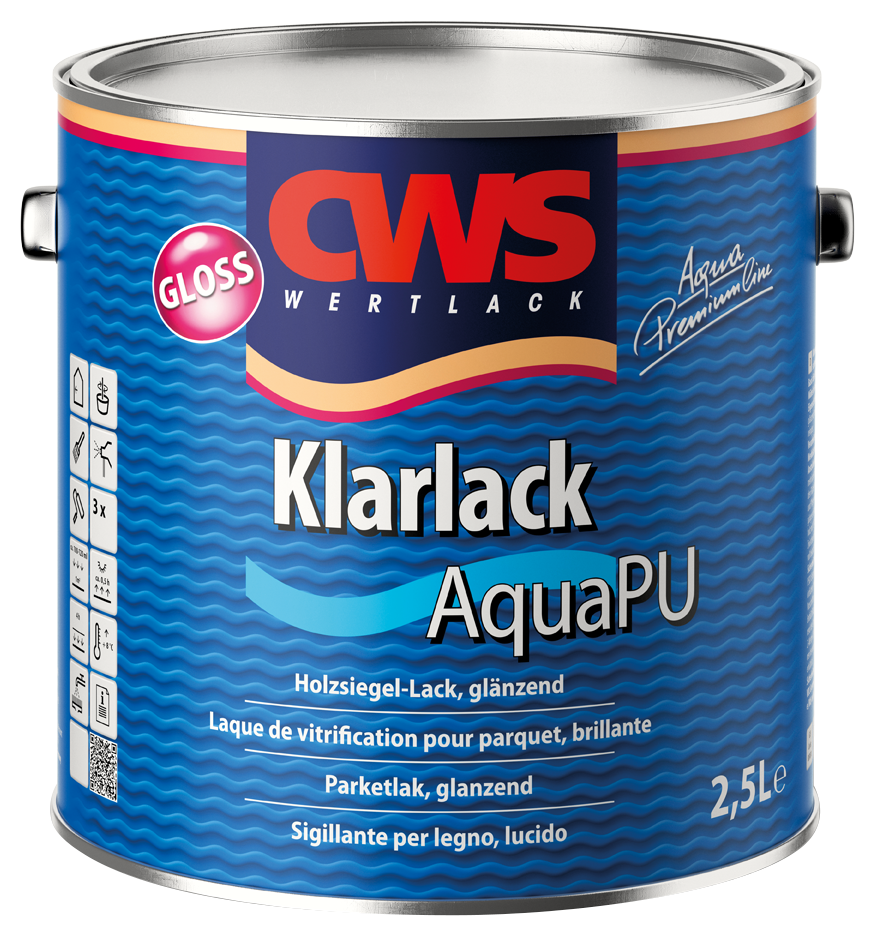 CWS WERTLACK® Klarlack Aqua PU Gloss